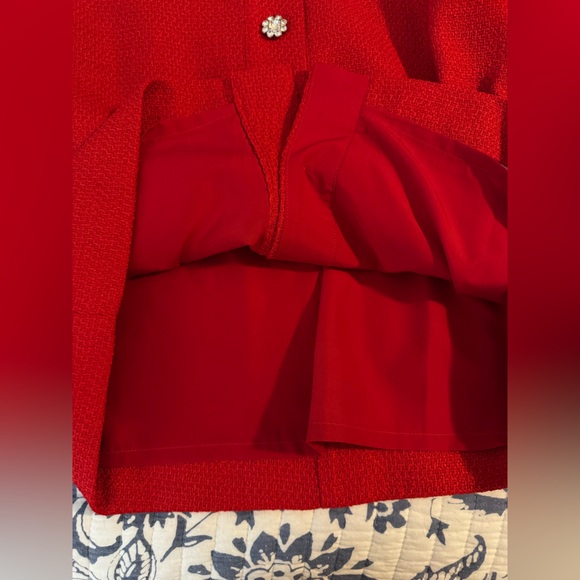 J. Crew Women’s Vibrant Red Midi Dress with Jeweled Buttons. Size 10. NWT. - Picture 7 of 7